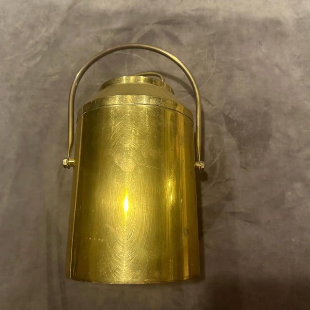 1960s Mid-Century Modern Brass Ice Bucket, Italian Design For Sale - Image 12 of 12