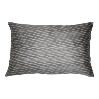 Contemporary Silk Ikat Bohemian Throw Pillow For Sale