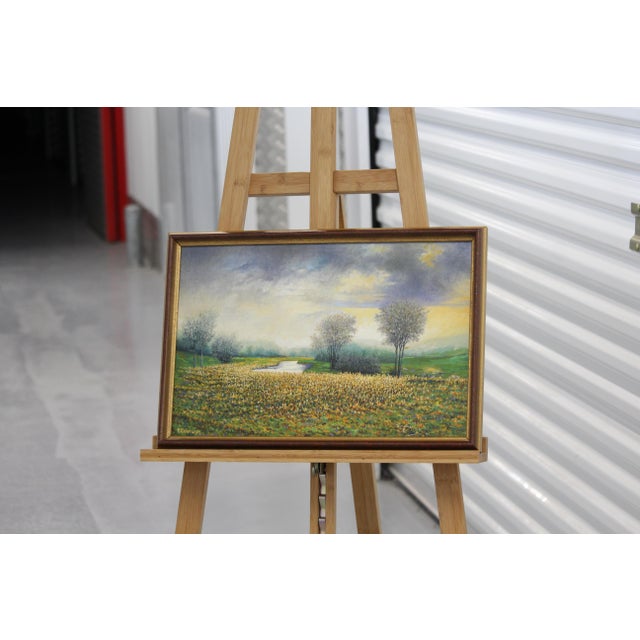 Landscape, 2000s, Oil on Wood For Sale - Image 4 of 16