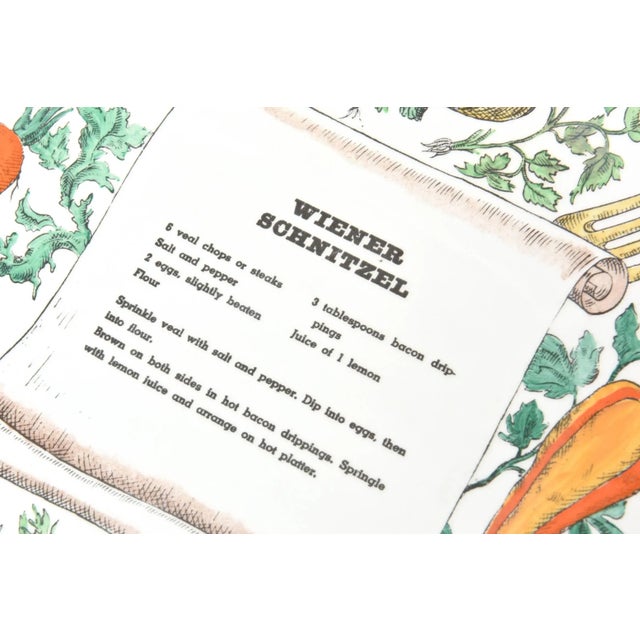 1950s Vintage Piero Fornasetti "Recipe" Porcelain Plates Set of 3, 1950's For Sale - Image 5 of 10