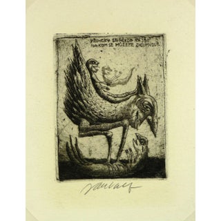 Surrealist Fantasy Creatures Print For Sale