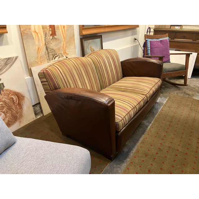 Custom made (1989) to match the designer's Juan Gris Club Chair. Style: Contemporary, Transitional, Mid-Century/Modern....