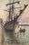 Sailing Ship in the Harbour is an original watercolor and pencil realized by a French artist of 20th Century (1929). The...