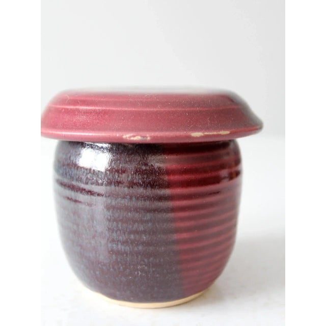 Late 20th Century Vintage Studio Pottery Jar For Sale - Image 5 of 12