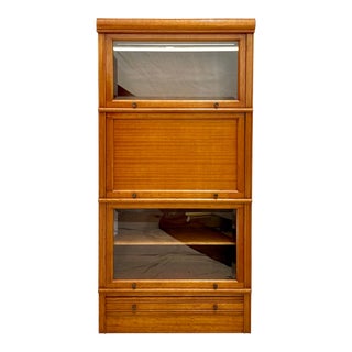 1960's Modular Stackable Barrister Bookcase Display Etagere For Sale