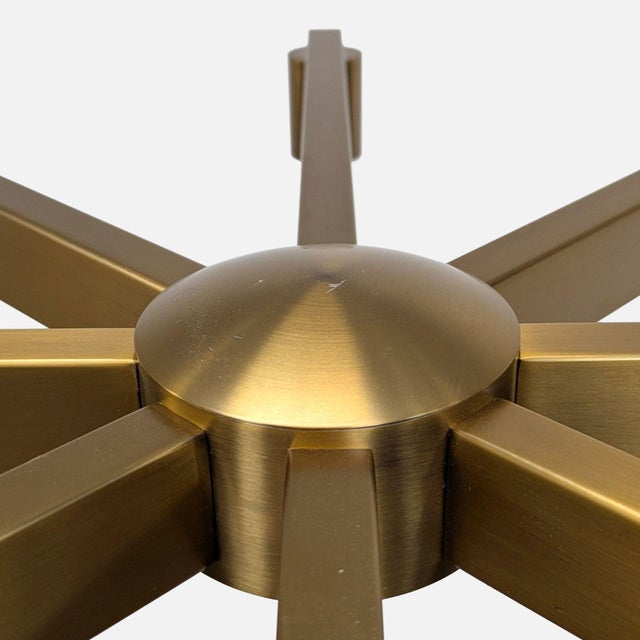 2020s Contemporary Kuzco Lighting Claire Modern 8-Light Chandelier in Brushed Brass Finish For Sale - Image 5 of 8