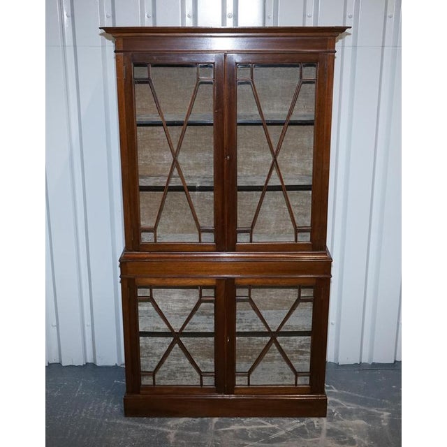 Antiques of London A charming English 19th Century Glazed Display Curio Cabinet, full of character and traditional appeal....