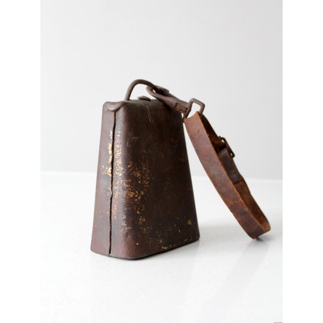 Farmhouse Antique Cow Bell For Sale - Image 3 of 12