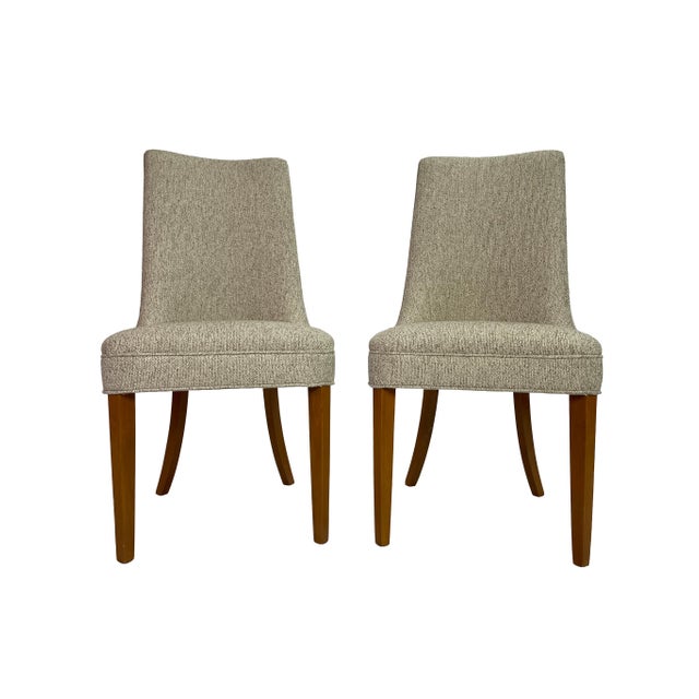 Wood Large Circa 1950s Mid-Century Modern Dining Chair Set — 12 Restored Chairs Including 2 Captain’s Chairs For Sale - Image 7 of 17