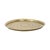 Large Oriental Brass Serving Tray with Floral and Geometric Pattern, 1920s For Sale - Image 3 of 18