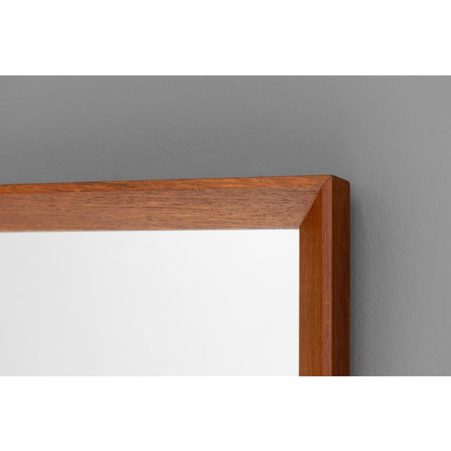 Mid-Century Modern Mirror with Teak Frame, 1960 For Sale - Image 4 of 9
