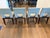 Christian Liagre by Holly Hunt Velin Chairs 18.5 W x 21.50 x 32.25 H Seat Height at Crown 18.75" Frame: Mahogany Finish...