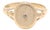 Diamond Star Signet Ring, 10k Yellow Gold, Ring Size 5 For Sale