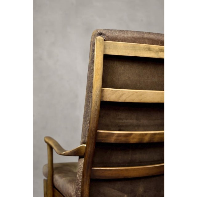 Vintage Danish High Chair in Beech and Brown Leather from Farstrup Møbler, 1970s For Sale - Image 11 of 18
