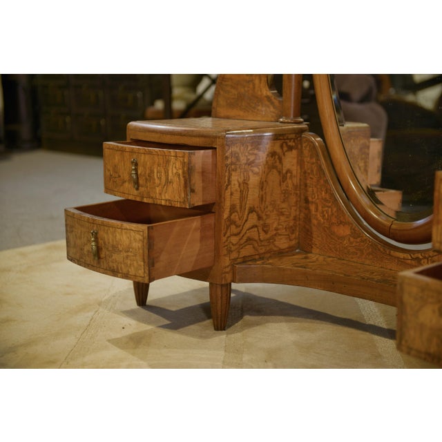 Art Deco Cheval Mirror attributed to Octave Dupont, 1930s For Sale - Image 13 of 15