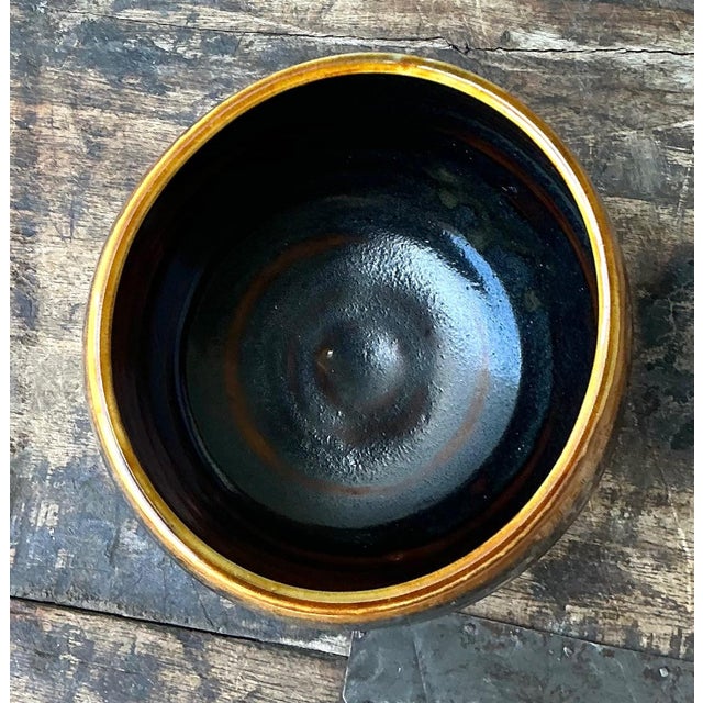 Late 20th Century Vintage Handcrafted Studio Pottery Bowl For Sale - Image 5 of 18