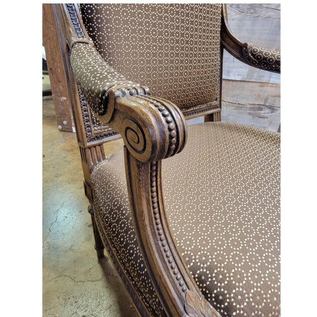 Mid 19th Century Mid 19th Century A Fine French Walnut Fauteuil For Sale - Image 5 of 9