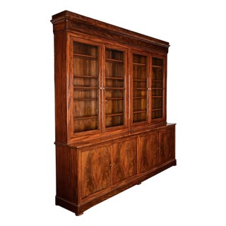 French 19th Century Louis Philippe Mahogany Bibliotheque For Sale