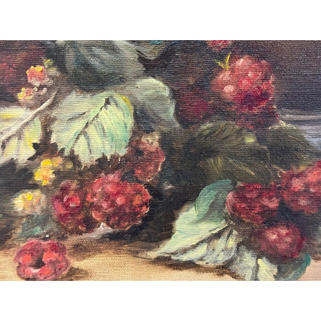 Textile Marian Miller Original Floral Still Life Painting in the Style of Jean Baptiste Robie For Sale - Image 7 of 12