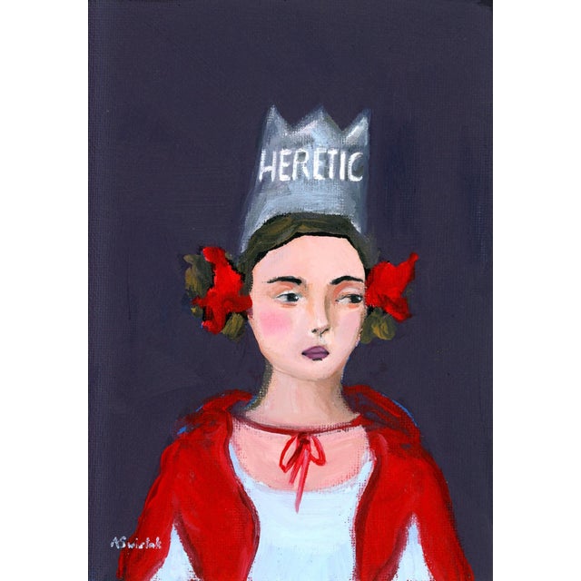 Heretic Runa, Modern Portrait Oil Painting by Alexandra Swistak For Sale - Image 4 of 4