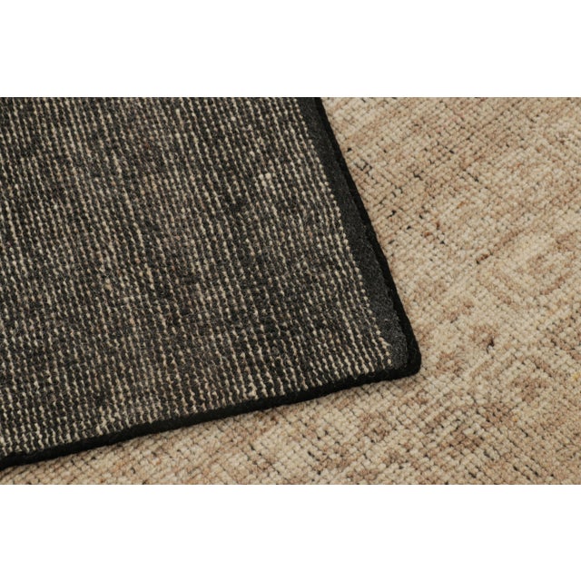 Rug & Kilim’s Mamluk Style Rug with Geometric Floral Patterns in Beige-Brown - 13x18 For Sale In New York - Image 6 of 6