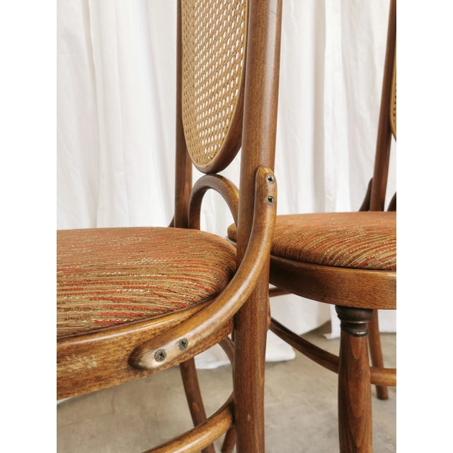 Wood Vintage Bentwood Dining Chairs, 1970s, Set of 4 For Sale - Image 7 of 18