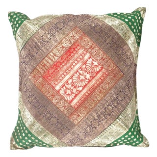 Pasargad DC Sari Silk Square Pillow Case For Sale