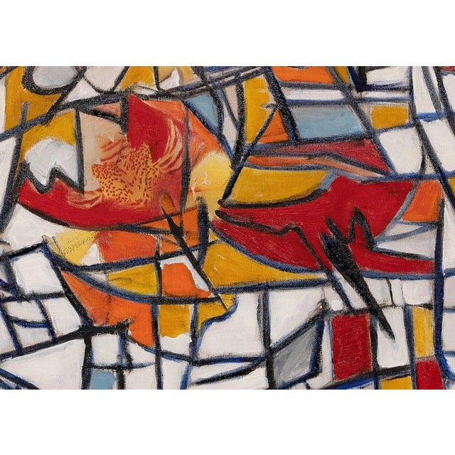Mosaic is an original artwork realized by Giorgio Lo Fermo (b. 1947) in 2019. Oil on canvas. Hand signed and dated by the...