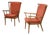 Vintage Fan-Shaped Armchairs from Baumann, 1960s, Set of 2 For Sale
