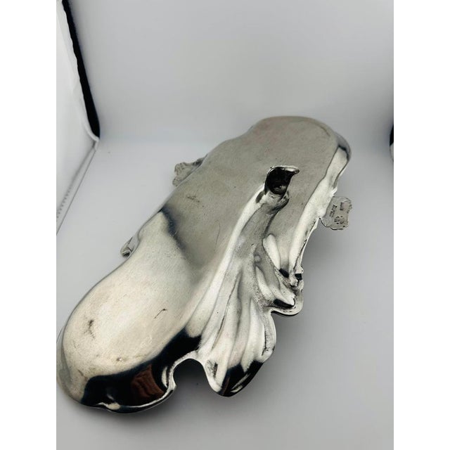 Art Nouveau Pewter Jewelry Tray by Achille Gamba, 20th Century For Sale - Image 6 of 10