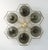 Fabio Ltd 21st Century Hive Satin Brass Smoky Bubbles Murano Flush Mount by Fabio LTD For Sale - Image 4 of 9