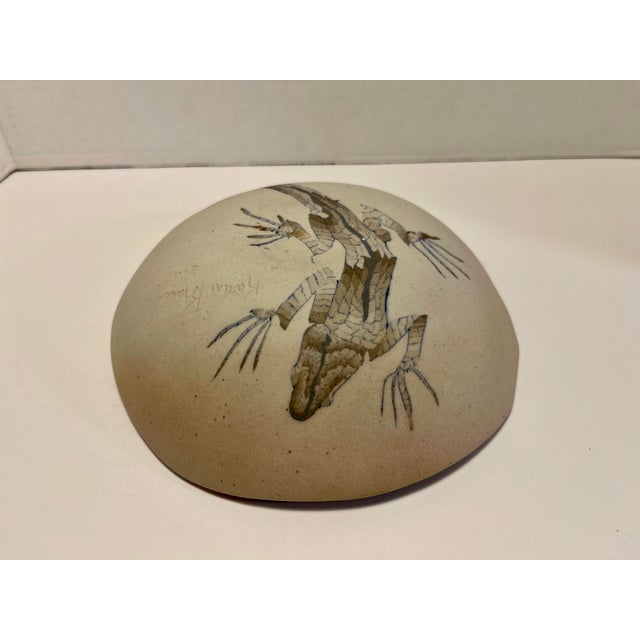 Contemporary 2001 Karen Leigh Branch for Buzzard Mountain Pottery Neriage Studio Pottery Bowl Signed For Sale - Image 3 of 6
