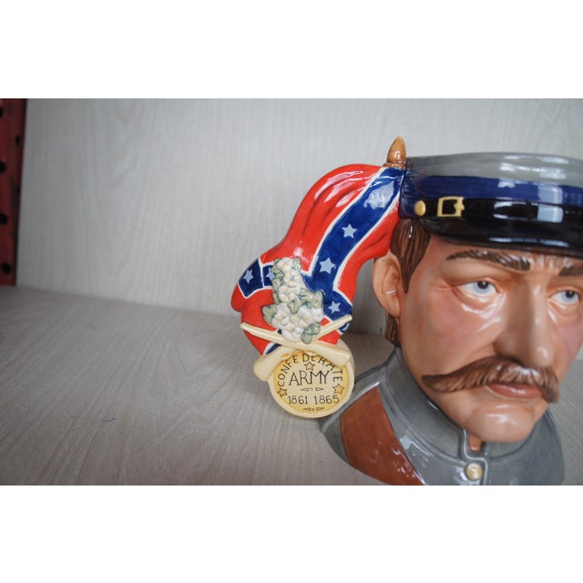 American Royal Doulton American Civil War Confederate & Union Soldier Character Jug For Sale - Image 11 of 17