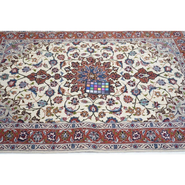 Vintage Persian Tabriz Rug 3'5'' X 5'2'' For Sale - Image 4 of 6