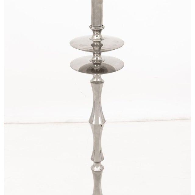 Mid-Century Modern Modernist Chromed Floor Lamp For Sale - Image 3 of 5