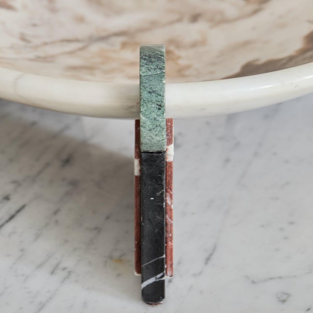 Modern Italian 'Trisio' Marble bowl designed by G. Galli for Up&Up For Sale - Image 3 of 9
