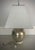 Mid-Century Modern Vintage Hollywood Regency Mercury Glass Globe Table Lamp With Brass Double Sockets For Sale - Image 3 of 9