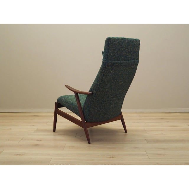 1970s Danish Green Melange Armchair, 1970s For Sale - Image 5 of 17