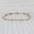 0.68ctw White Yellow Diamond Bracelet 18k White Yellow Gold 7.5" Bar Chain For Sale - Image 4 of 7