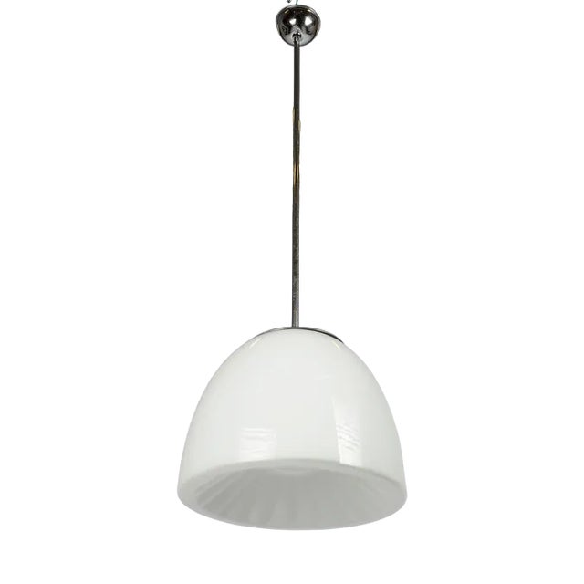 Opaline Pendant Light by Miroslav Prokop, 1930s For Sale