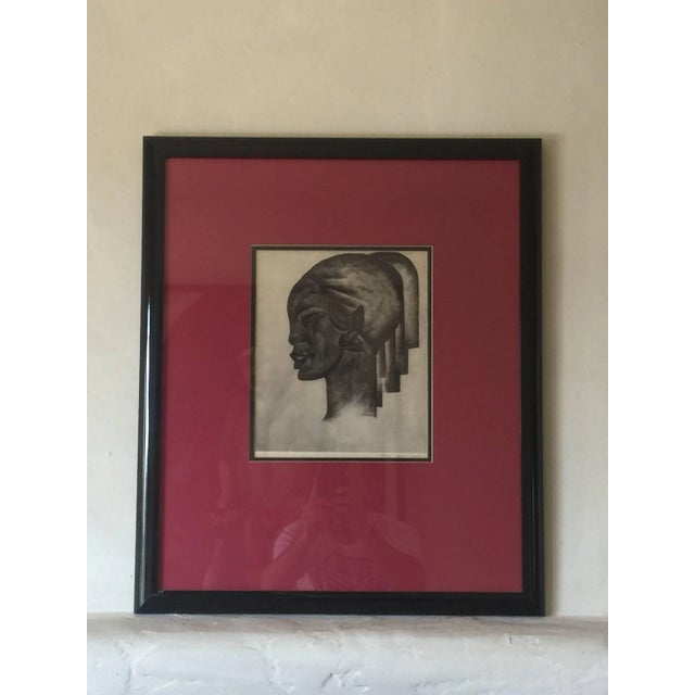 1930s 1930s Art Deco Portrait Lithographs by Boris Lovet-Lorski - a Pair For Sale - Image 5 of 10