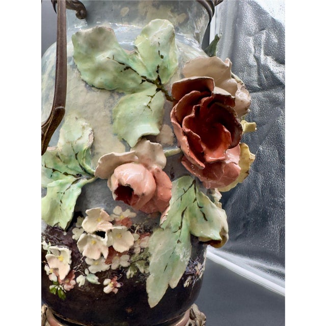 19th C French Barbitone Vase 17” H For Sale - Image 13 of 17