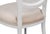 Wood Cane Back Dining Chairs in White with Taupe Velvet, Sets of 2 For Sale - Image 7 of 11