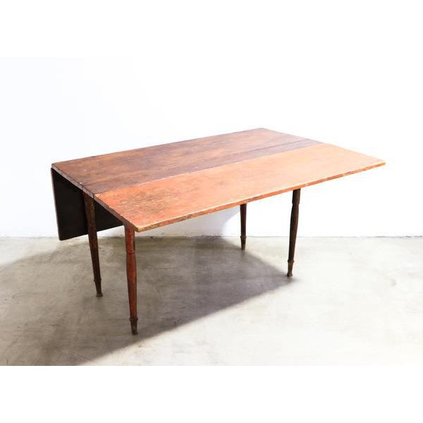 Queen Anne Style Drop-Leaf Rectangular Dining Table | Chairish