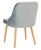 Upholstered Dining Chair in Slate Blue & Gold - a Pair For Sale In Philadelphia - Image 6 of 10