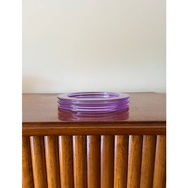 Space age "Onde" series crystal ashtray designed by Sergio Asti, manufactured by Arnolfo di Cambio Italy ca. 1970 crystal...