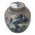 1970s Blue/White Ginger Jar 9" Porcelain For Sale
