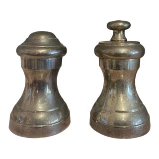 Vintage Sterling Silver Salt and Pepper Shakers For Sale