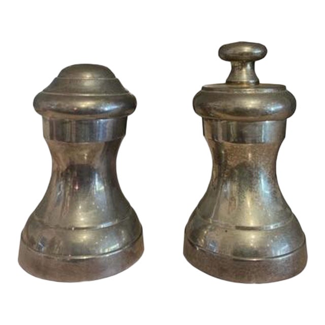 Vintage Sterling Silver Salt and Pepper Shakers For Sale