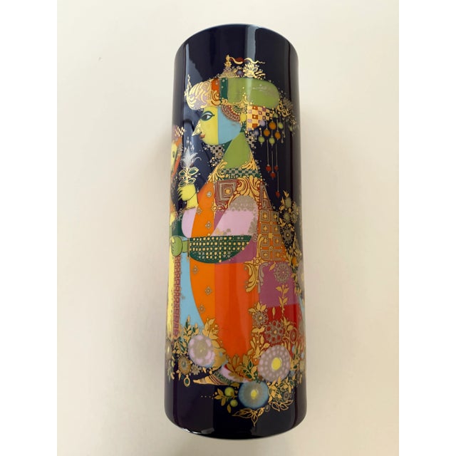 Mid-Century Modern Large Mid 20th Century Bjorn Wiinblad '1001 Nacht' or 1001 Nights Porcelain Vase for Rosenthal For Sale - Image 3 of 11